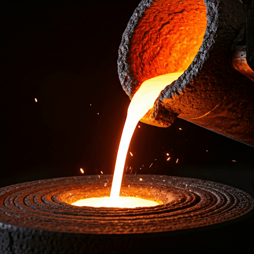 Gold being shaped by master craftsmen