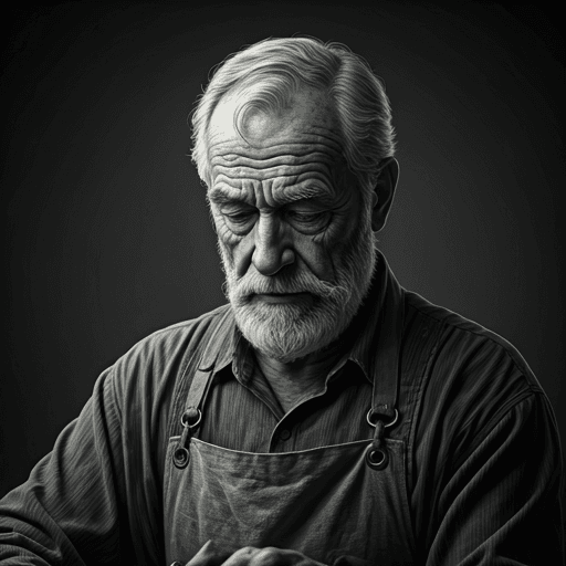 Master goldsmith at work