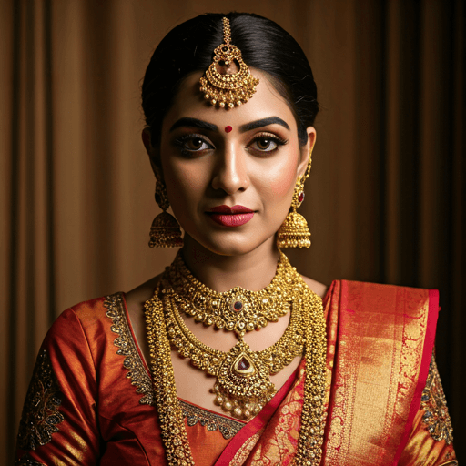 Traditional Kerala bridal jewellery set